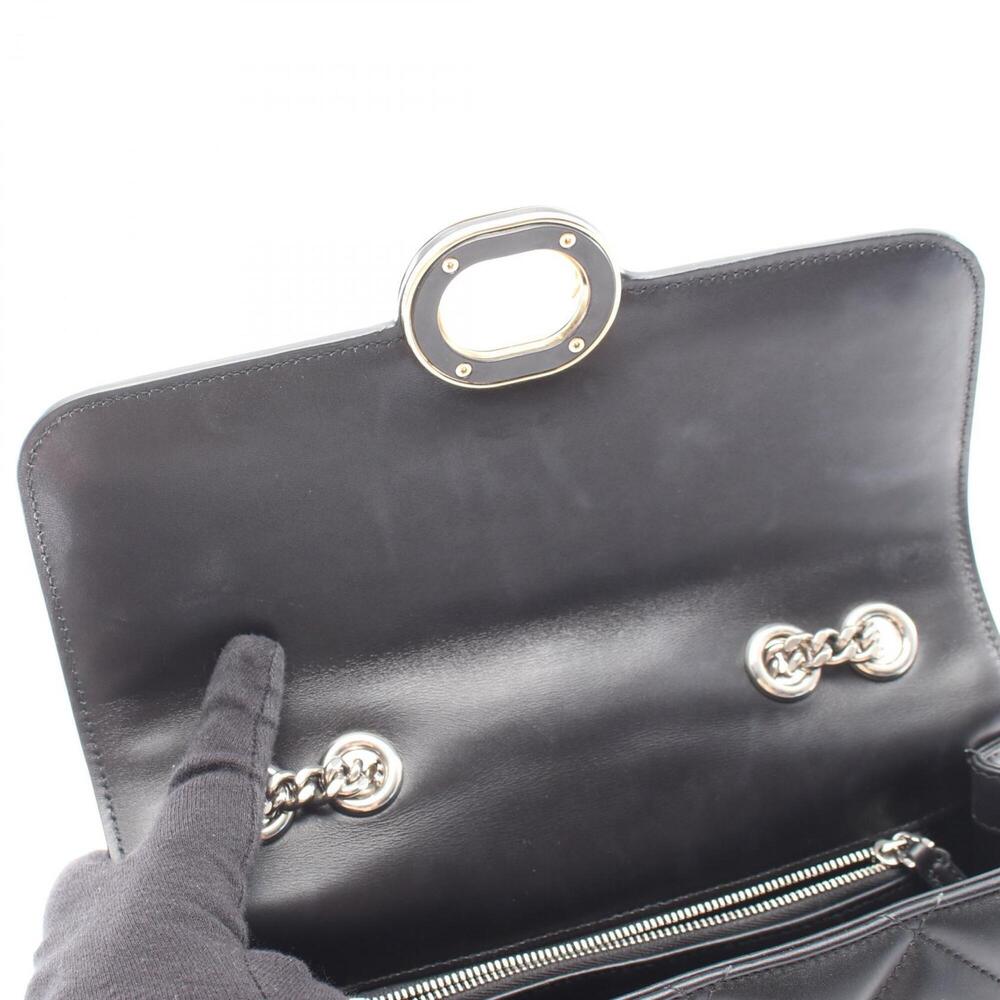 Gucci GUCCI Decorated Shoulder Bag Handbag Leather Women's Black 740834 - Picture 5 of 11